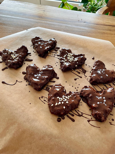 Valentine's Day Almond-Chocolate-Cookies
